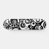 Abstracte bellen 03 - B/W Skateboard (Horizontaal)
