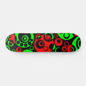 Abstracte bellen 03 - V2 - Retro Persoonlijk Skateboard (Horizontaal)
