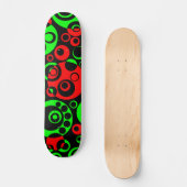 Abstracte bellen 03 - V2 - Retro Persoonlijk Skateboard (Voorkant)