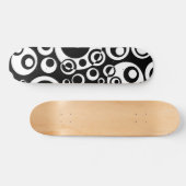 Abstracte bellen 04 - B/W Persoonlijk Skateboard (Horizontaal)