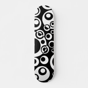 Abstracte bellen 04 - B/W Persoonlijk Skateboard