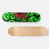 Abstracte bellen 04 - V2 - Retro Persoonlijk Skateboard (Horizontaal)