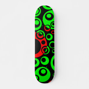 Abstracte bellen 04 - V2 - Retro Persoonlijk Skateboard