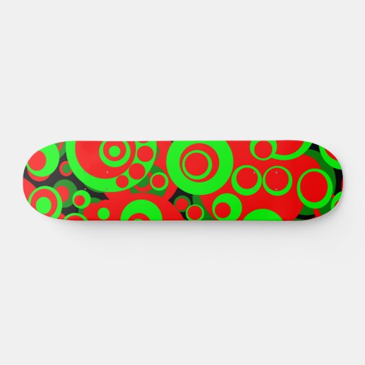 Abstracte bellen 05 - Retro Persoonlijk Skateboard (Horizontaal)