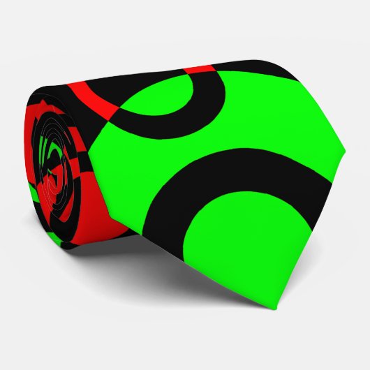 Abstracte bellen 05 stropdas (Opgerold)