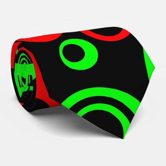 Abstracte bellen 07 stropdas (Opgerold)