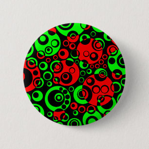 Abstracte bellen 12 ronde button 5,7 cm