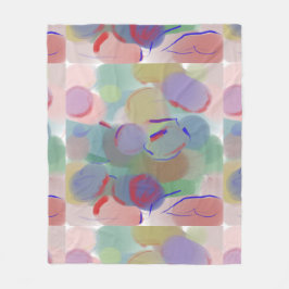 Abstracte bellen fleece deken