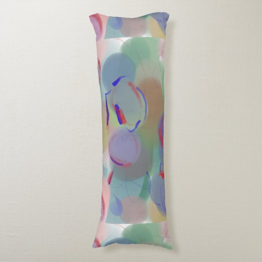 Abstracte bellen lichaamskussen (Voorkant Verticaal)