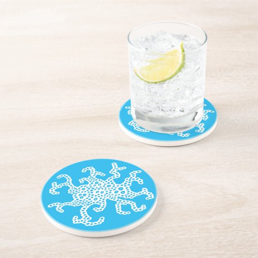 Abstracte bellen zandsteen onderzetter (Zijkant)