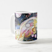 Abstracte belletjes koffiemok (Voorkant links)