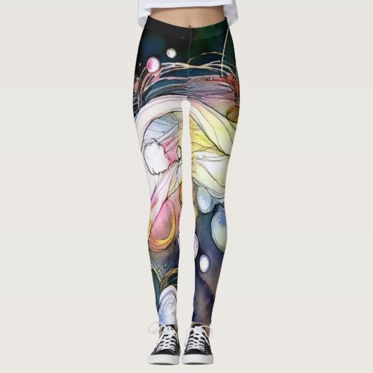 Abstracte belletjes leggings (Voorkant)