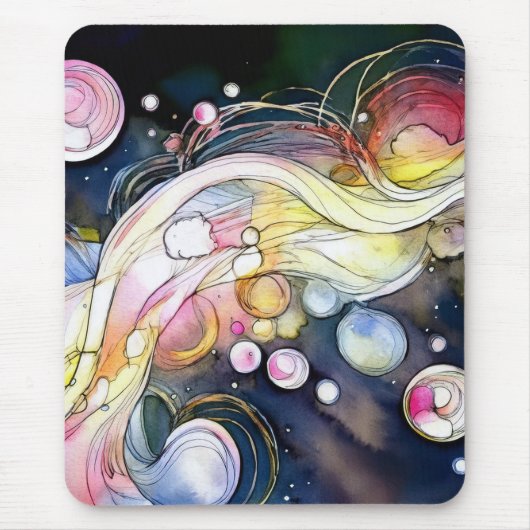 Abstracte belletjes muismat (Voorkant)