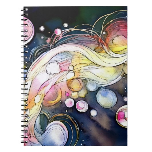 Abstracte belletjes notitieboek (Voorkant)