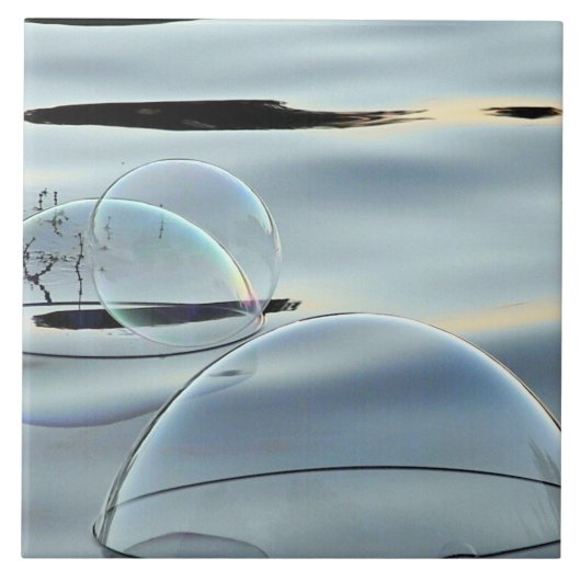 abstracte belletjes op waterkeramische tegels, ond tegeltje (Voorkant)