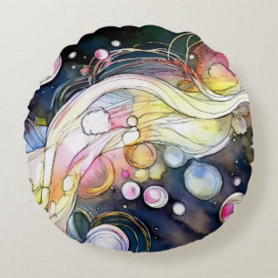 Abstracte belletjes rond kussen