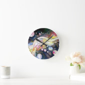 Abstracte belletjes ronde klok (Huis)