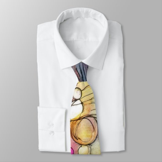 Abstracte belletjes stropdas (Gebonden)