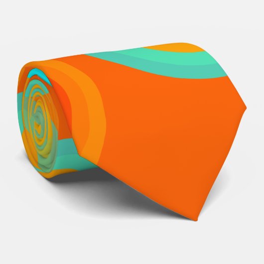 Abstracte belletjes stropdas (Opgerold)