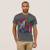 Abstracte beluchting t-shirt (Voorkant volledig)