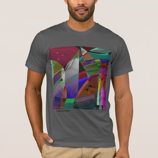 Abstracte beluchting t-shirt (Voorkant)