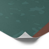 Abstracte bergachtige achtergrond poster (Hoek)