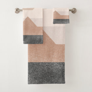 Abstracte bergen bad handdoek