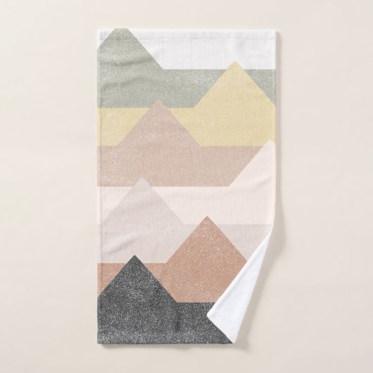 Abstracte bergen bad handdoek (Handdoek)
