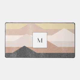 Abstracte bergen bureaumat