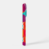 Abstracte Bergen en Rivier iPhone Hoesje (Rechterkant)