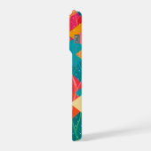 Abstracte Bergen en Rivier iPhone Hoesje (Linkerkant)