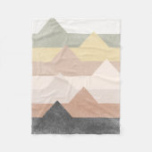 Abstracte bergen fleece deken (Voorkant)