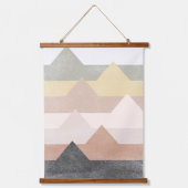 Abstracte bergen hangend wandkleed (Voorkant)
