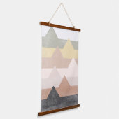 Abstracte bergen hangend wandkleed (Gebogen)