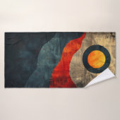 Abstracte Bergen: Kunstzinnige Strandlaken Badhanddoek (Badhanddoek)