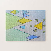 Abstracte bergen legpuzzel (Horizontaal)