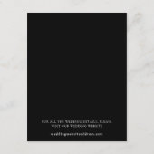 Abstracte bergen minimaal zwart Details Informatiekaartje (Achterkant)