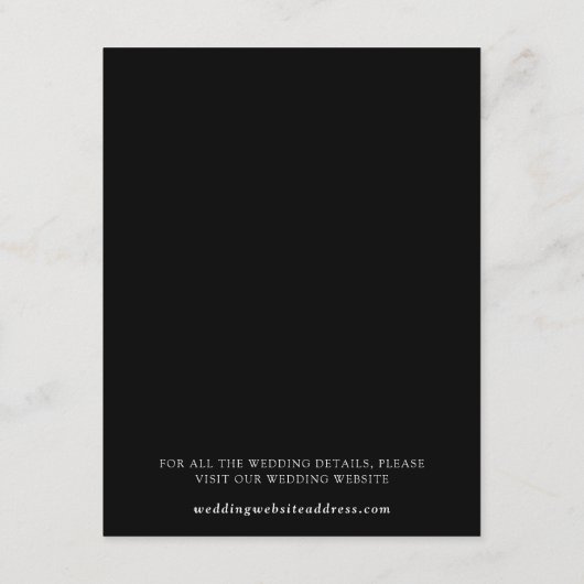 Abstracte bergen minimaal zwart Details Informatiekaartje (Achterkant)