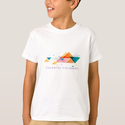 Abstracte bergen op maat T-shirt (Voorkant)