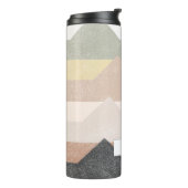 Abstracte bergen thermosbeker (Gedraaid links)