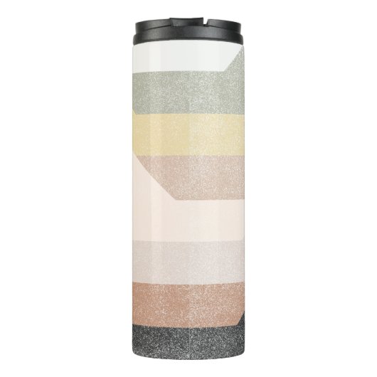 Abstracte bergen thermosbeker (Achterkant)