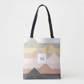 Abstracte bergen tote bag (Voorkant)