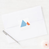 Abstracte bergen vierkante sticker (Envelop)
