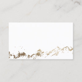 Abstracte bergen White en Gold Save the Date Plaatskaartje