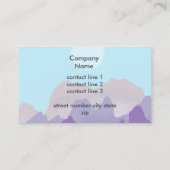 abstracte bergkunst modern design visitekaartje (Achterkant)