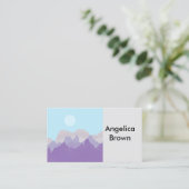 abstracte bergkunst modern design visitekaartje (Staand voorkant)