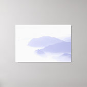 Abstracte Berglandschap Natuur Periwinkle Blue Canvas Afdruk (Voorkant)