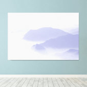 Abstracte Berglandschap Natuur Periwinkle Blue Canvas Afdruk (Insitu (Houten vloer))