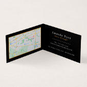 Abstracte bergsterren, astronomiewinkel visitekaartje (Binnen)