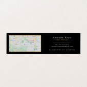 Abstracte bergsterren, astronomiewinkel visitekaartje (Binnenkant ongevouwen)